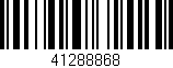 Código de barras (EAN, GTIN, SKU, ISBN): '41288868'