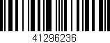 Código de barras (EAN, GTIN, SKU, ISBN): '41296236'