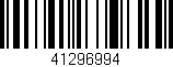 Código de barras (EAN, GTIN, SKU, ISBN): '41296994'