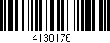 Código de barras (EAN, GTIN, SKU, ISBN): '41301761'
