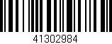 Código de barras (EAN, GTIN, SKU, ISBN): '41302984'