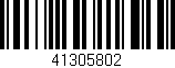 Código de barras (EAN, GTIN, SKU, ISBN): '41305802'