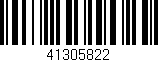 Código de barras (EAN, GTIN, SKU, ISBN): '41305822'