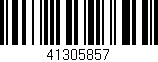 Código de barras (EAN, GTIN, SKU, ISBN): '41305857'