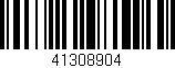 Código de barras (EAN, GTIN, SKU, ISBN): '41308904'