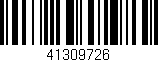 Código de barras (EAN, GTIN, SKU, ISBN): '41309726'