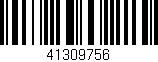 Código de barras (EAN, GTIN, SKU, ISBN): '41309756'