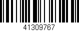 Código de barras (EAN, GTIN, SKU, ISBN): '41309767'