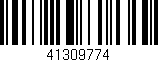 Código de barras (EAN, GTIN, SKU, ISBN): '41309774'