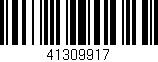 Código de barras (EAN, GTIN, SKU, ISBN): '41309917'