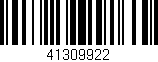 Código de barras (EAN, GTIN, SKU, ISBN): '41309922'