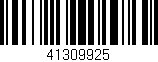 Código de barras (EAN, GTIN, SKU, ISBN): '41309925'