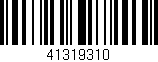 Código de barras (EAN, GTIN, SKU, ISBN): '41319310'