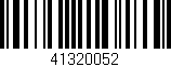 Código de barras (EAN, GTIN, SKU, ISBN): '41320052'
