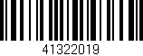 Código de barras (EAN, GTIN, SKU, ISBN): '41322019'