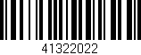 Código de barras (EAN, GTIN, SKU, ISBN): '41322022'