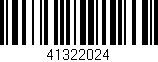 Código de barras (EAN, GTIN, SKU, ISBN): '41322024'