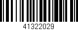 Código de barras (EAN, GTIN, SKU, ISBN): '41322029'
