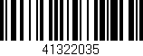 Código de barras (EAN, GTIN, SKU, ISBN): '41322035'
