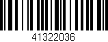 Código de barras (EAN, GTIN, SKU, ISBN): '41322036'