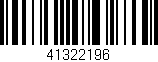 Código de barras (EAN, GTIN, SKU, ISBN): '41322196'
