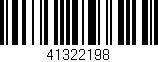 Código de barras (EAN, GTIN, SKU, ISBN): '41322198'