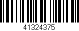 Código de barras (EAN, GTIN, SKU, ISBN): '41324375'