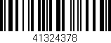 Código de barras (EAN, GTIN, SKU, ISBN): '41324378'