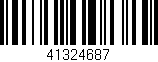Código de barras (EAN, GTIN, SKU, ISBN): '41324687'