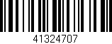 Código de barras (EAN, GTIN, SKU, ISBN): '41324707'