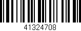 Código de barras (EAN, GTIN, SKU, ISBN): '41324708'