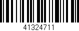 Código de barras (EAN, GTIN, SKU, ISBN): '41324711'