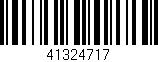 Código de barras (EAN, GTIN, SKU, ISBN): '41324717'