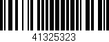 Código de barras (EAN, GTIN, SKU, ISBN): '41325323'