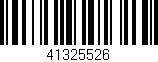Código de barras (EAN, GTIN, SKU, ISBN): '41325526'