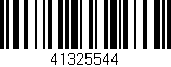 Código de barras (EAN, GTIN, SKU, ISBN): '41325544'