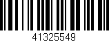 Código de barras (EAN, GTIN, SKU, ISBN): '41325549'