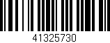 Código de barras (EAN, GTIN, SKU, ISBN): '41325730'