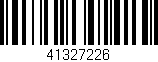 Código de barras (EAN, GTIN, SKU, ISBN): '41327226'