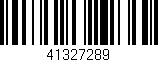 Código de barras (EAN, GTIN, SKU, ISBN): '41327289'