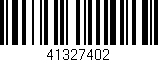 Código de barras (EAN, GTIN, SKU, ISBN): '41327402'