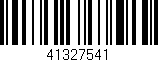 Código de barras (EAN, GTIN, SKU, ISBN): '41327541'