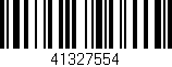 Código de barras (EAN, GTIN, SKU, ISBN): '41327554'