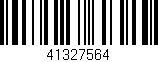 Código de barras (EAN, GTIN, SKU, ISBN): '41327564'