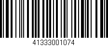 Código de barras (EAN, GTIN, SKU, ISBN): '41333001074'