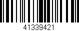 Código de barras (EAN, GTIN, SKU, ISBN): '41339421'