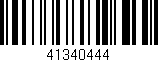 Código de barras (EAN, GTIN, SKU, ISBN): '41340444'