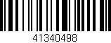 Código de barras (EAN, GTIN, SKU, ISBN): '41340498'