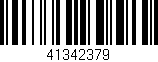 Código de barras (EAN, GTIN, SKU, ISBN): '41342379'