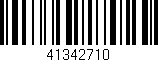 Código de barras (EAN, GTIN, SKU, ISBN): '41342710'
